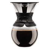 Bodum POUR OVER Independiente Manual 1L Negro - Cafetera (Independiente, 1 L, De café molido, Negro)