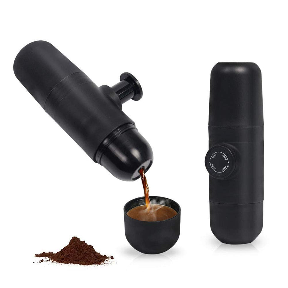 Máquina de café manual portátil con presión para hacer café espresso portátil para viajes de camping Hogar y oficina al aire libre