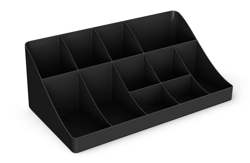 Mind Reader 11 - Organizador de condimentos, 11 Compartimentos, Negro, A, 1