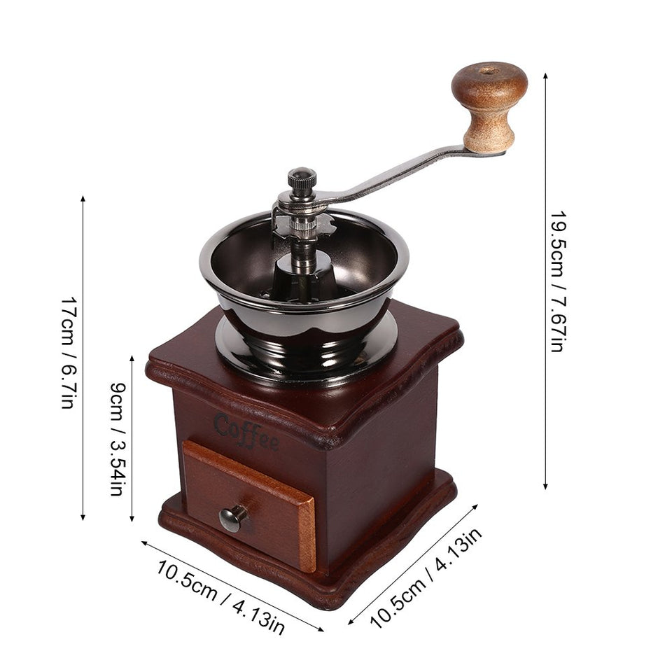 Molinillo Manual de Café,Mini Molino de Café Compacto del Café Molino Retro del Café de Deign para Haba del Espresso con Cajón