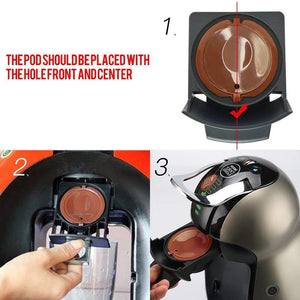 CoWalkers 3 Pack Cápsula de café recargable Dolce Gusto Reutilizable Dolce Gusto Filtro de café compatible con Nescafe Dolce Gusto, con cuchara de café, Cepillo