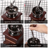 Molinillo Manual de Café,Mini Molino de Café Compacto del Café Molino Retro del Café de Deign para Haba del Espresso con Cajón