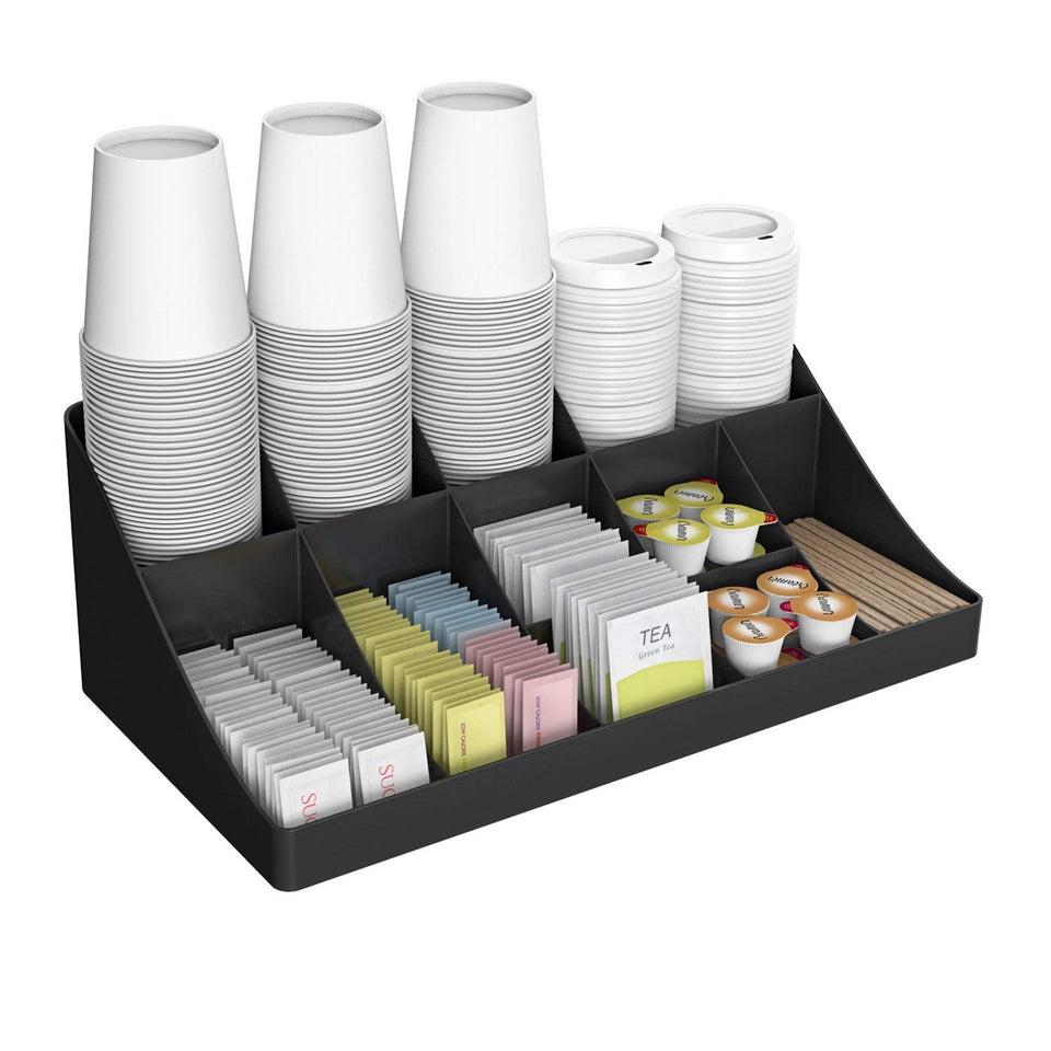 Mind Reader 11 - Organizador de condimentos, 11 Compartimentos, Negro, A, 1