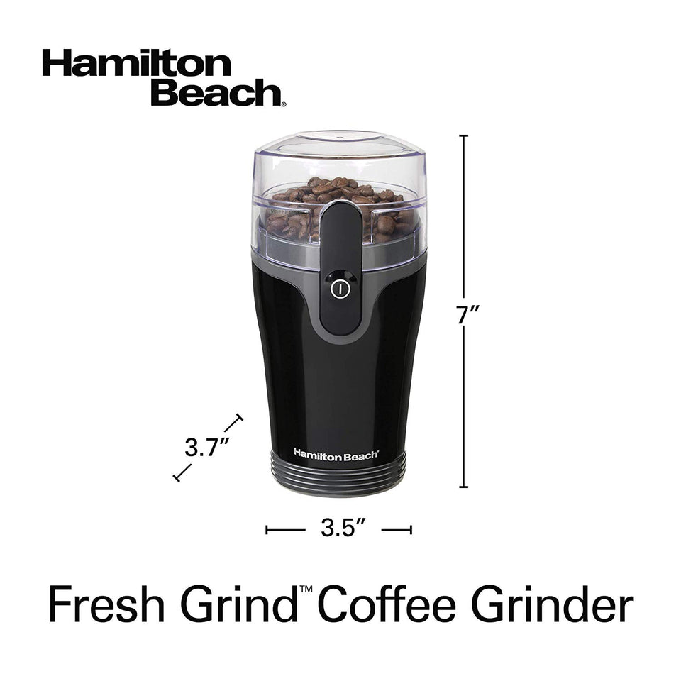 Hamilton Beach 80335R Fresh-Grind - Molinillo de café, color negro