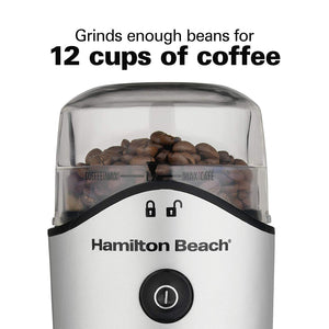 Hamilton Beach 80350R Molino para Café, Color Plata