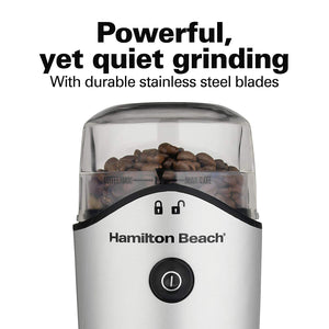 Hamilton Beach 80350R Molino para Café, Color Plata