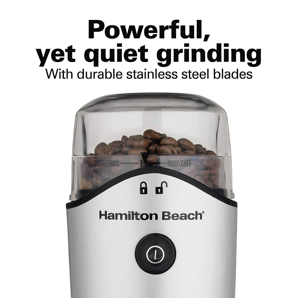 Hamilton Beach 80350R Molino para Café, Color Plata