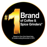 KRUPS - Molinillo eléctrico para especias y café con cuchillas de acero inoxidable, color negro, Amoladora de cuchillas, Negro, 3 oz/88.72 ml, 1