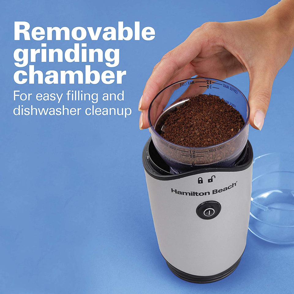 Hamilton Beach 80350R Molino para Café, Color Plata