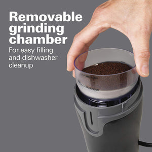 Hamilton Beach 80335R Fresh-Grind - Molinillo de café, color negro